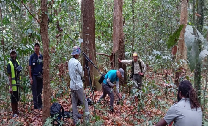 PNG UniTech’s Forestry Department participated in filming of PNG insects in Bulolo