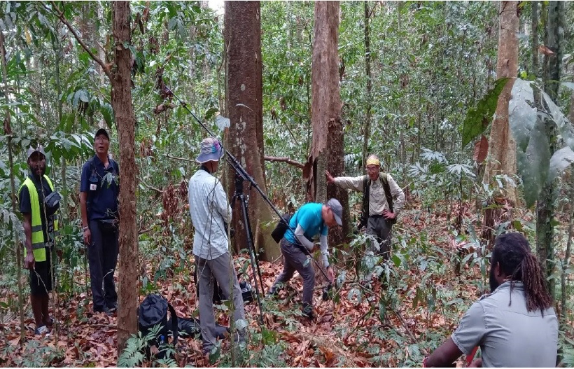 Forestry Department participated in filming of PNG insects in Bulolo