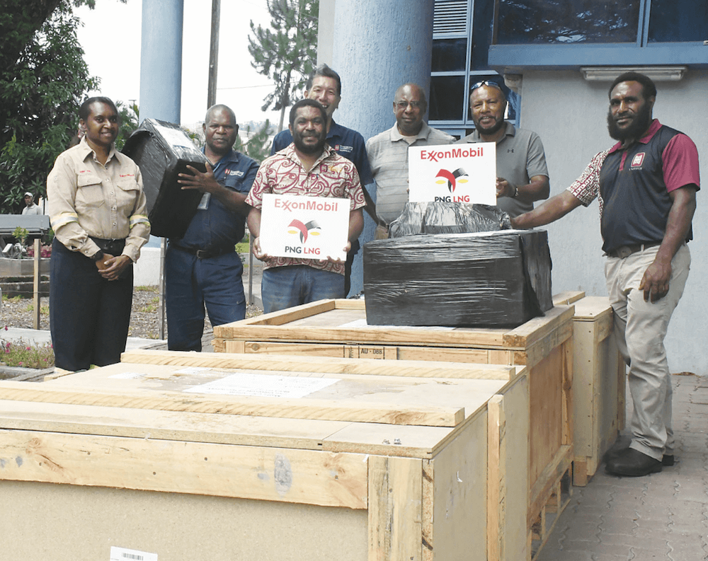 ExxonMobil donated state-of-the-art networking hardware to PNGUoT