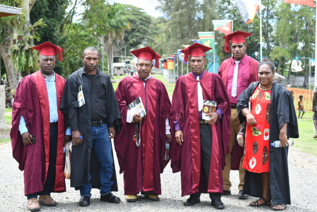 Staff from BUC Campus posing after the 1st graduation in Bulolo District, Morobe Province - 12th April, 2024.