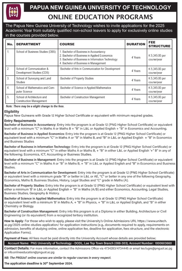 ONLINE EDUCATION PROGRAMS FOR 2025